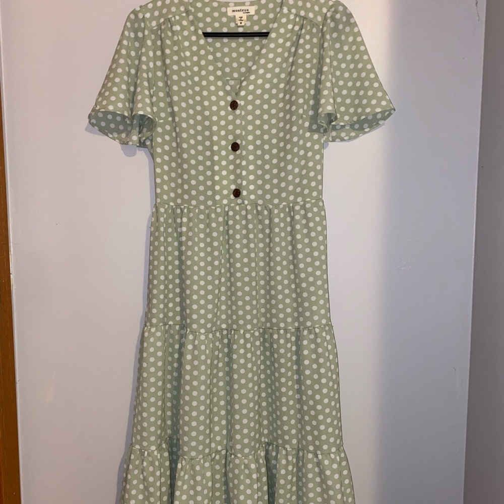 Polka Dot Green Sundress